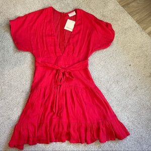 Showpo red skater mini dress NWT
